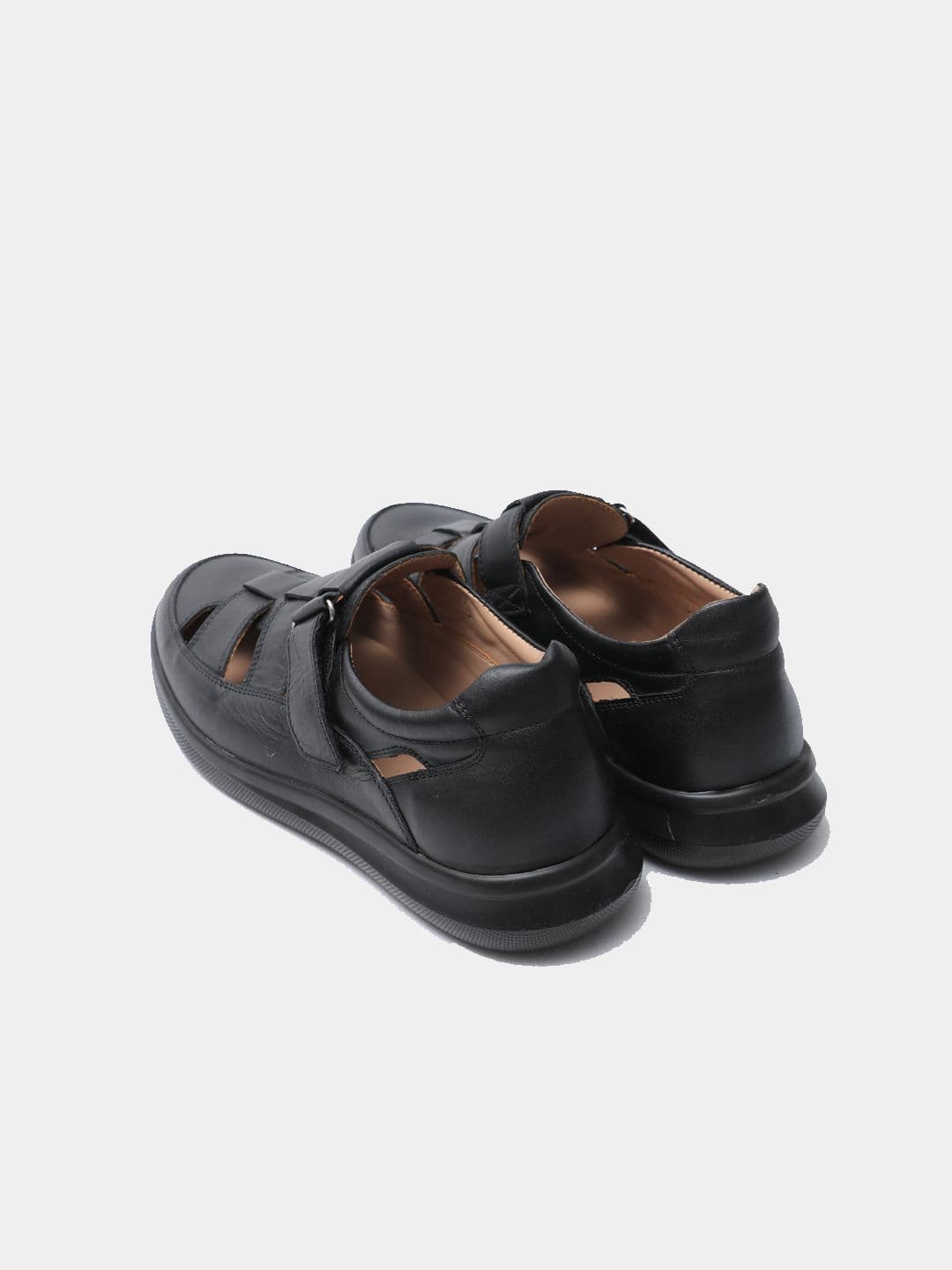 Leather summer sandals for men view 2