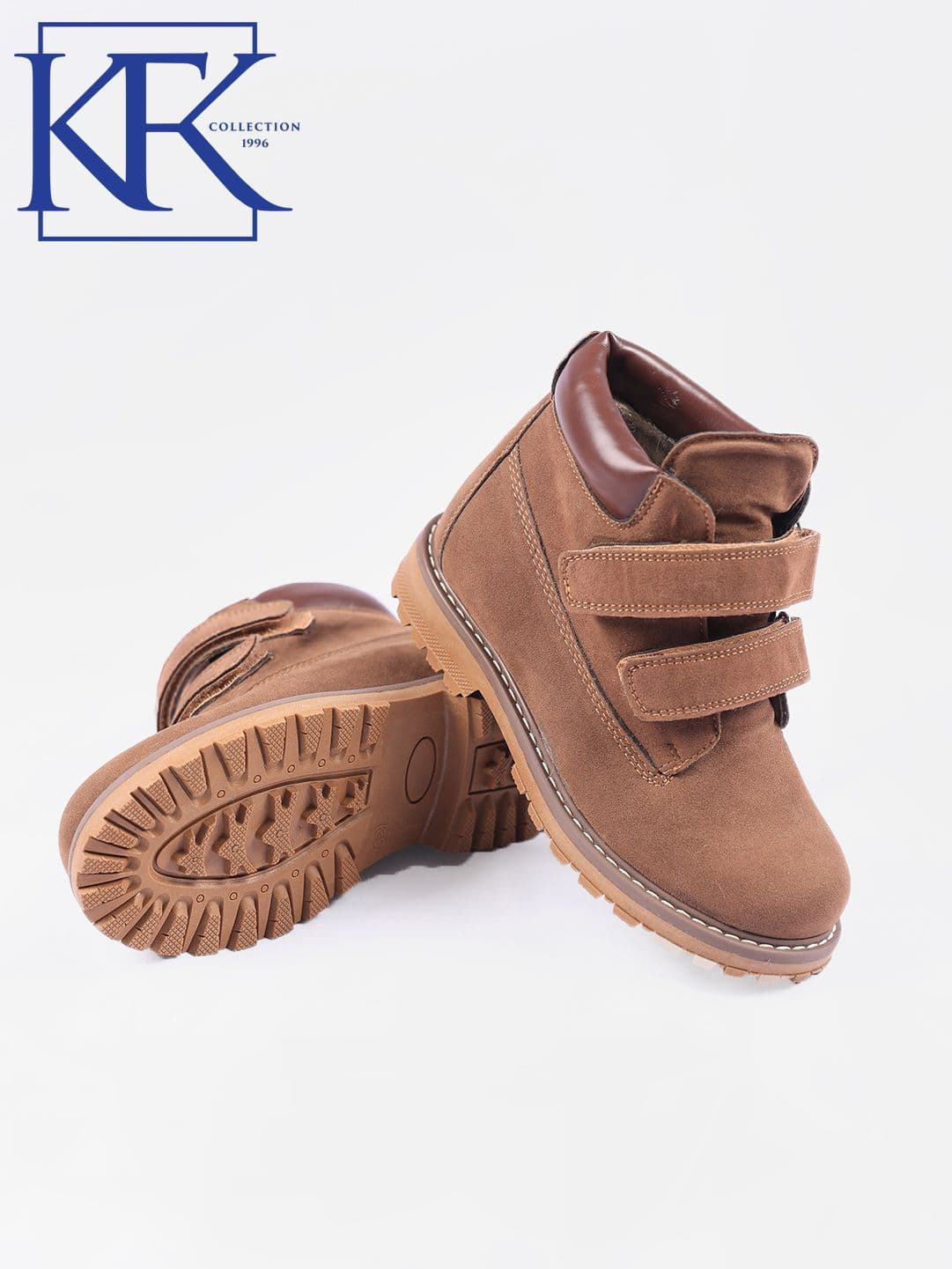 Детские ботинки для мальчиков и девочек KFK, на меху, с нескользящей подошвой view 3