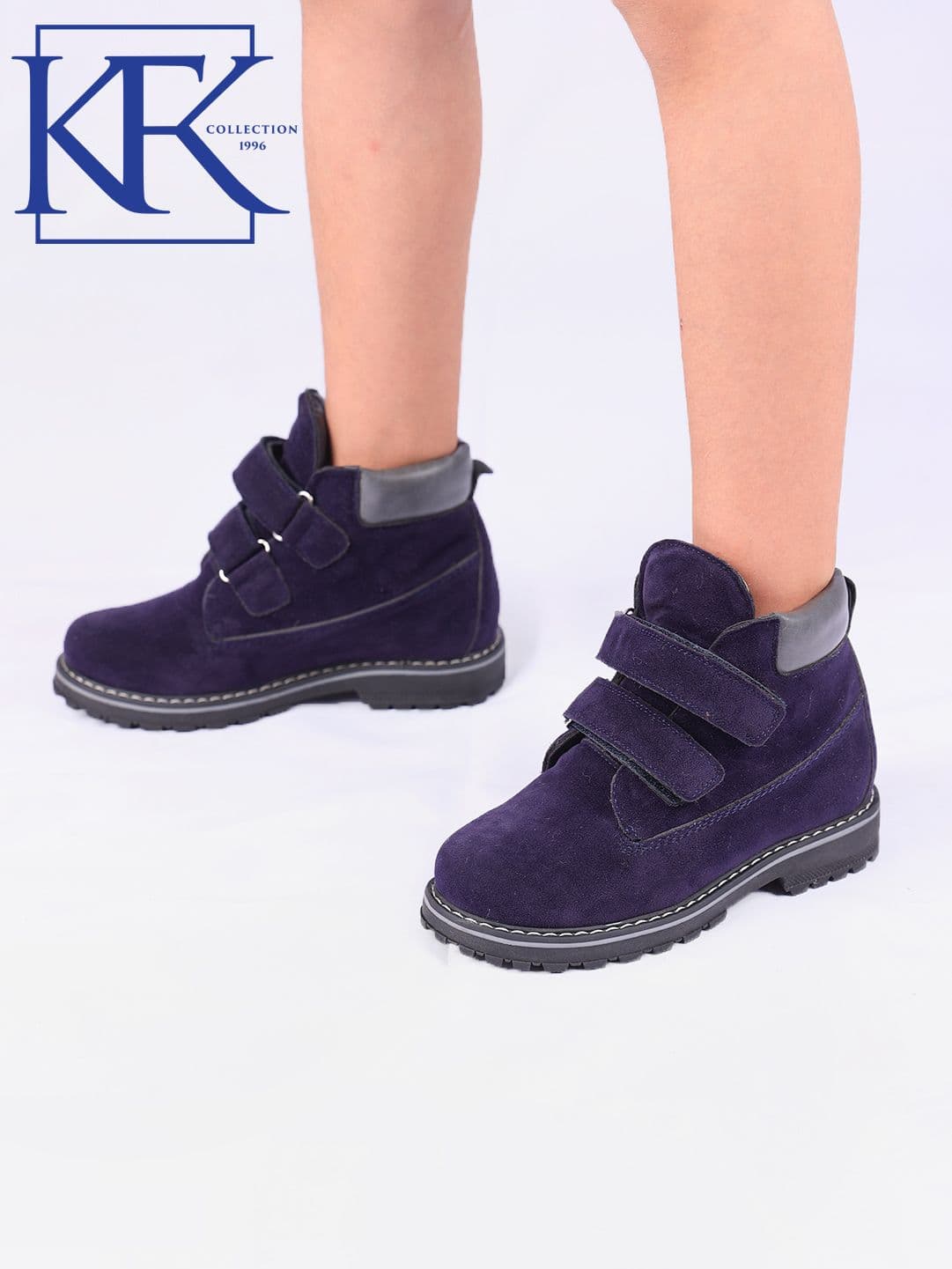 Детские ботинки для мальчиков и девочек KFK, на меху, с нескользящей подошвой view 2